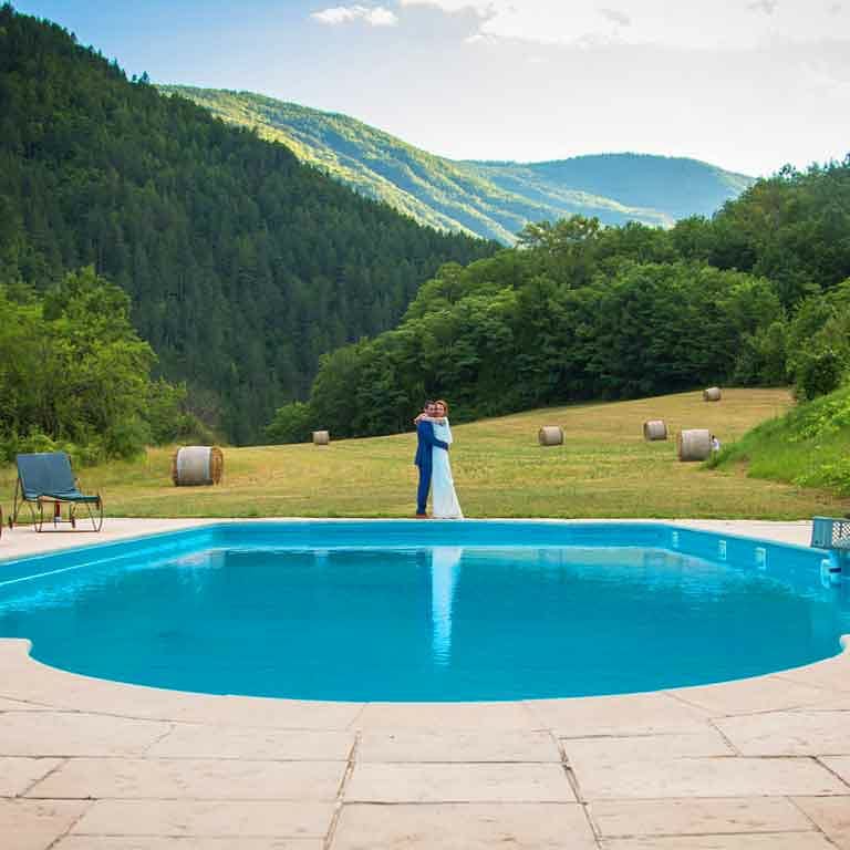 L'un des gîtes du domaine, espace extérieur privé